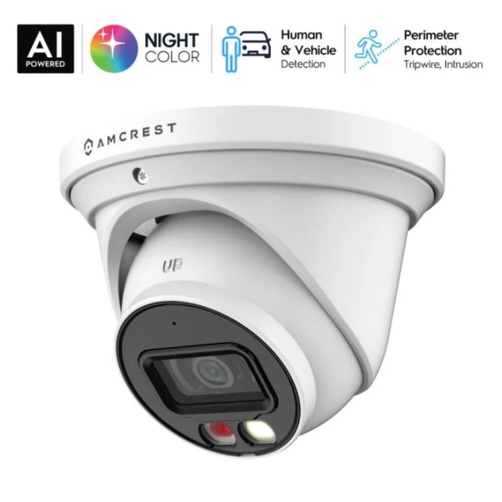 Amcrest 4K Night Color IP PoE Turret Cam (White)